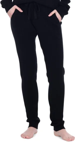 Cashmeren Women’s Ribbed Loungewear Set 100% Pure Cashmere Long Sleeve Sweater and Joggers (Tops and Bottoms Sold Separately)