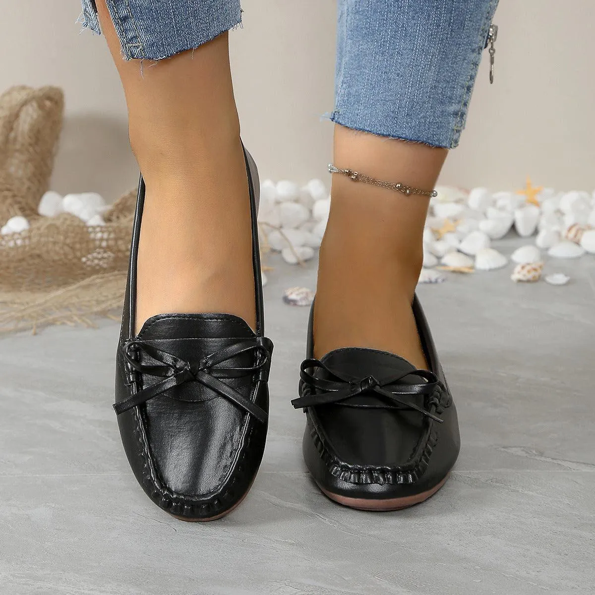 Casual Bowknot Flat Shoes