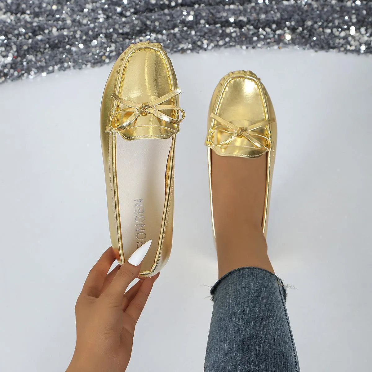 Casual Bowknot Flat Shoes
