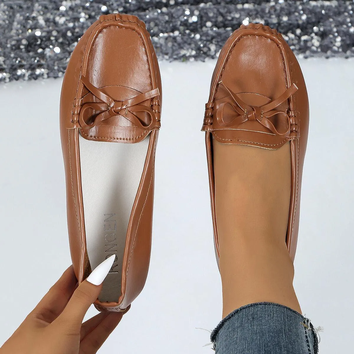 Casual Bowknot Flat Shoes