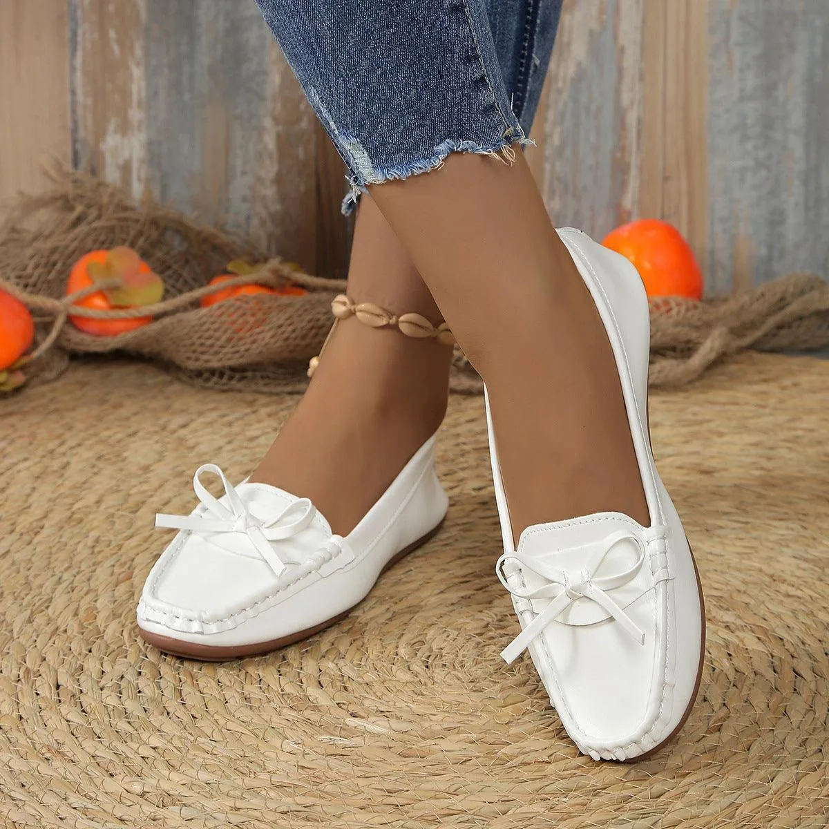 Casual Bowknot Flat Shoes