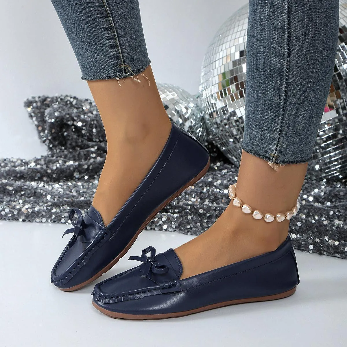 Casual Bowknot Flat Shoes