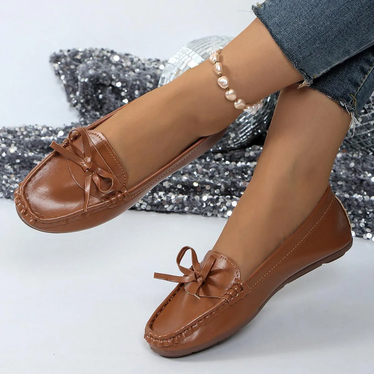 Casual Bowknot Flat Shoes