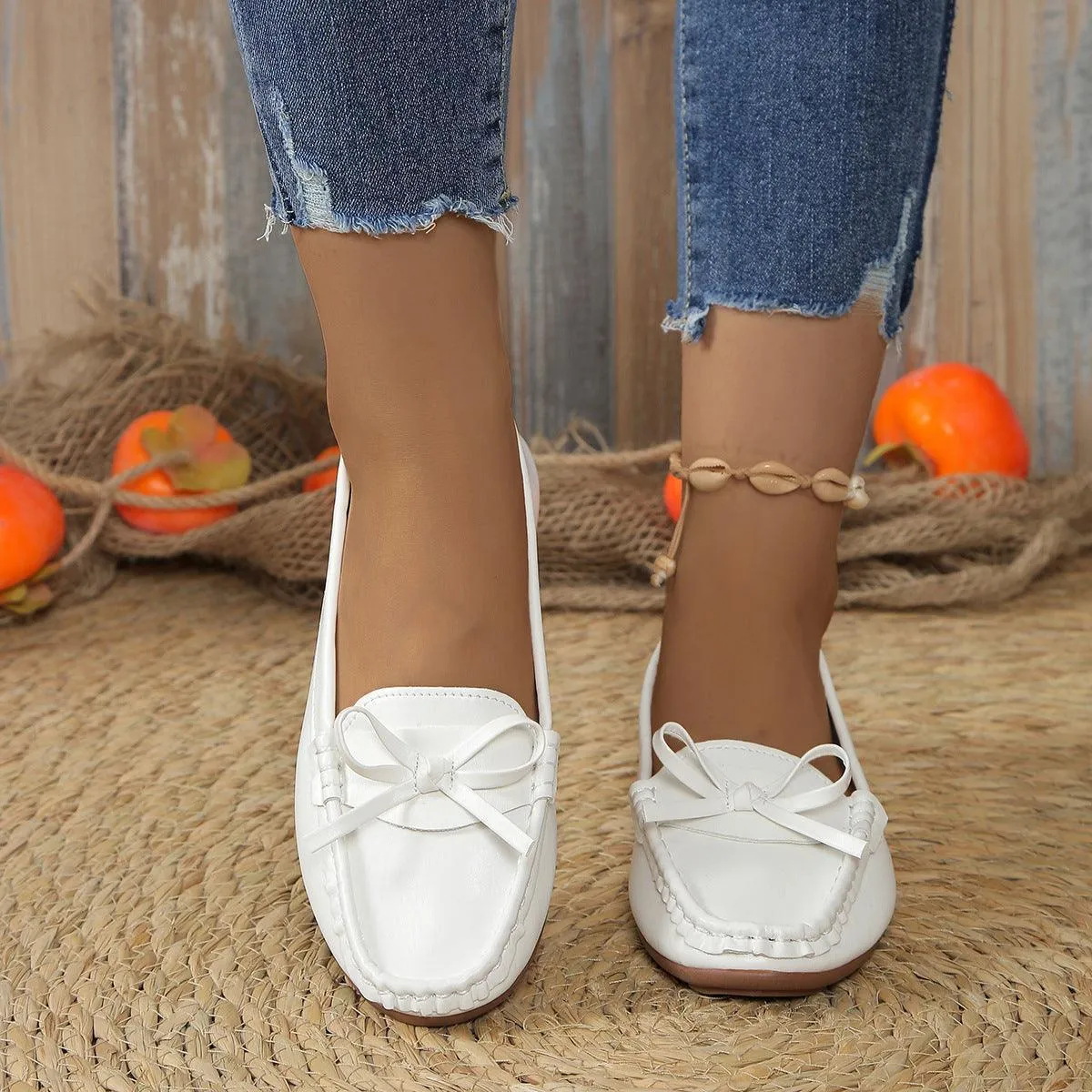 Casual Bowknot Flat Shoes