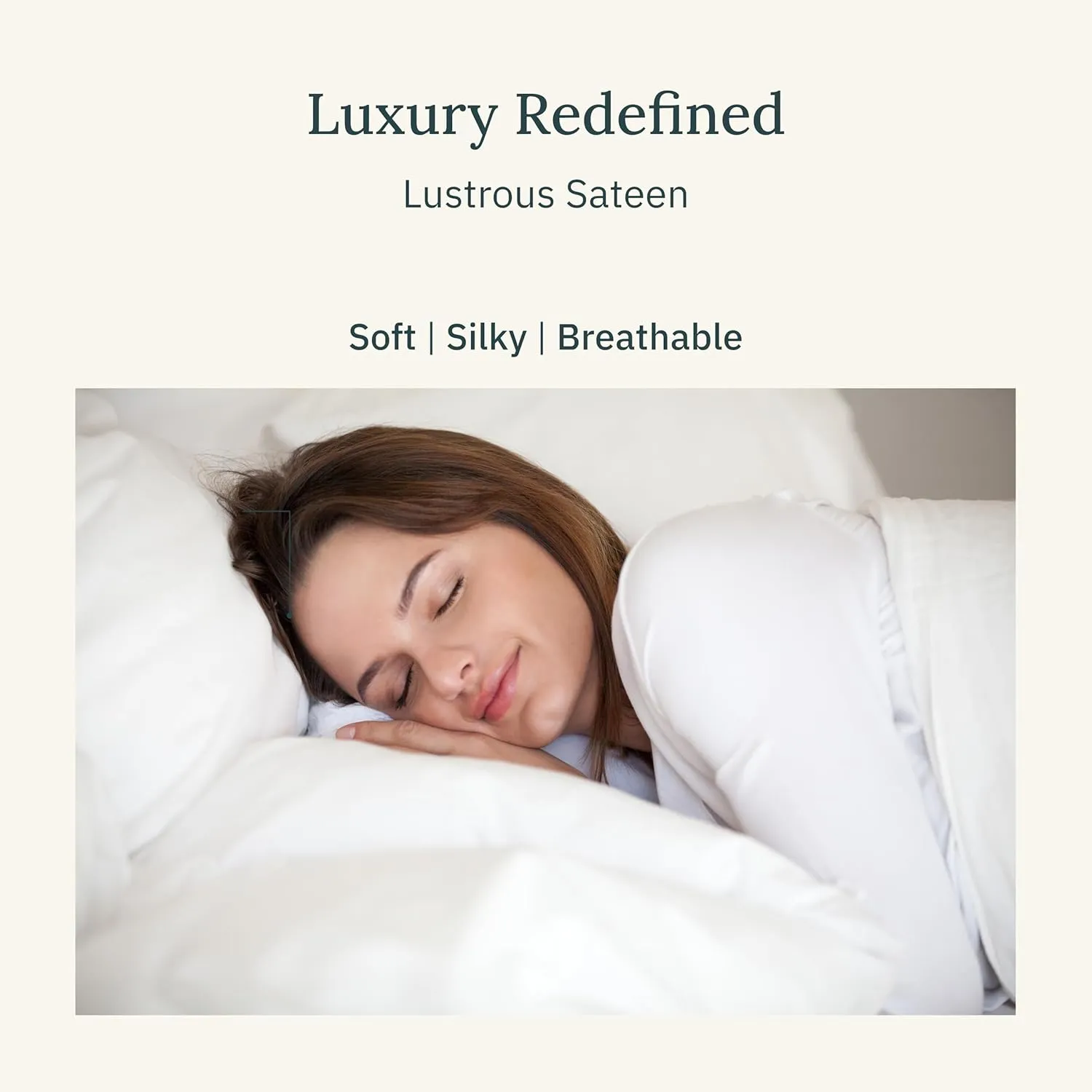 Certified Luxury 100% Egyptian Cotton Bedsheets, California King Bed Sheets, Bedding Sheets & Pillowcases Set, Sateen Cool Sheets for Hot Sleepers, Light Grey Sheets