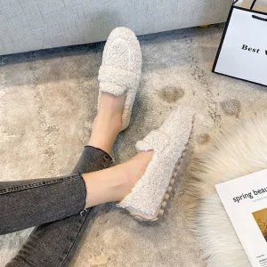 Charlotte - Warm slip-on shoes with fleece lining