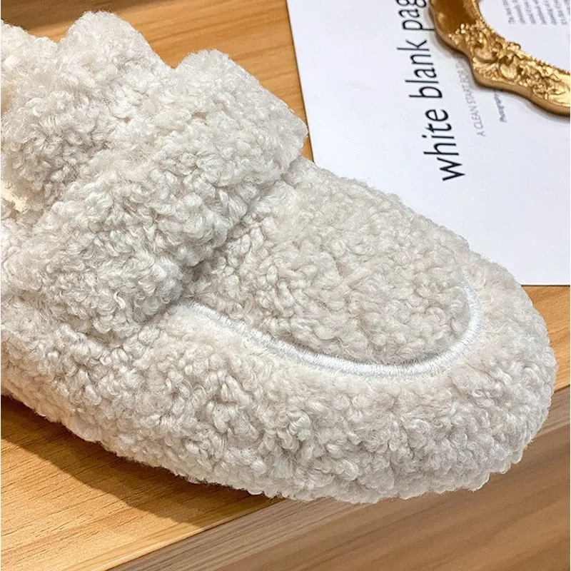 Charlotte - Warm slip-on shoes with fleece lining