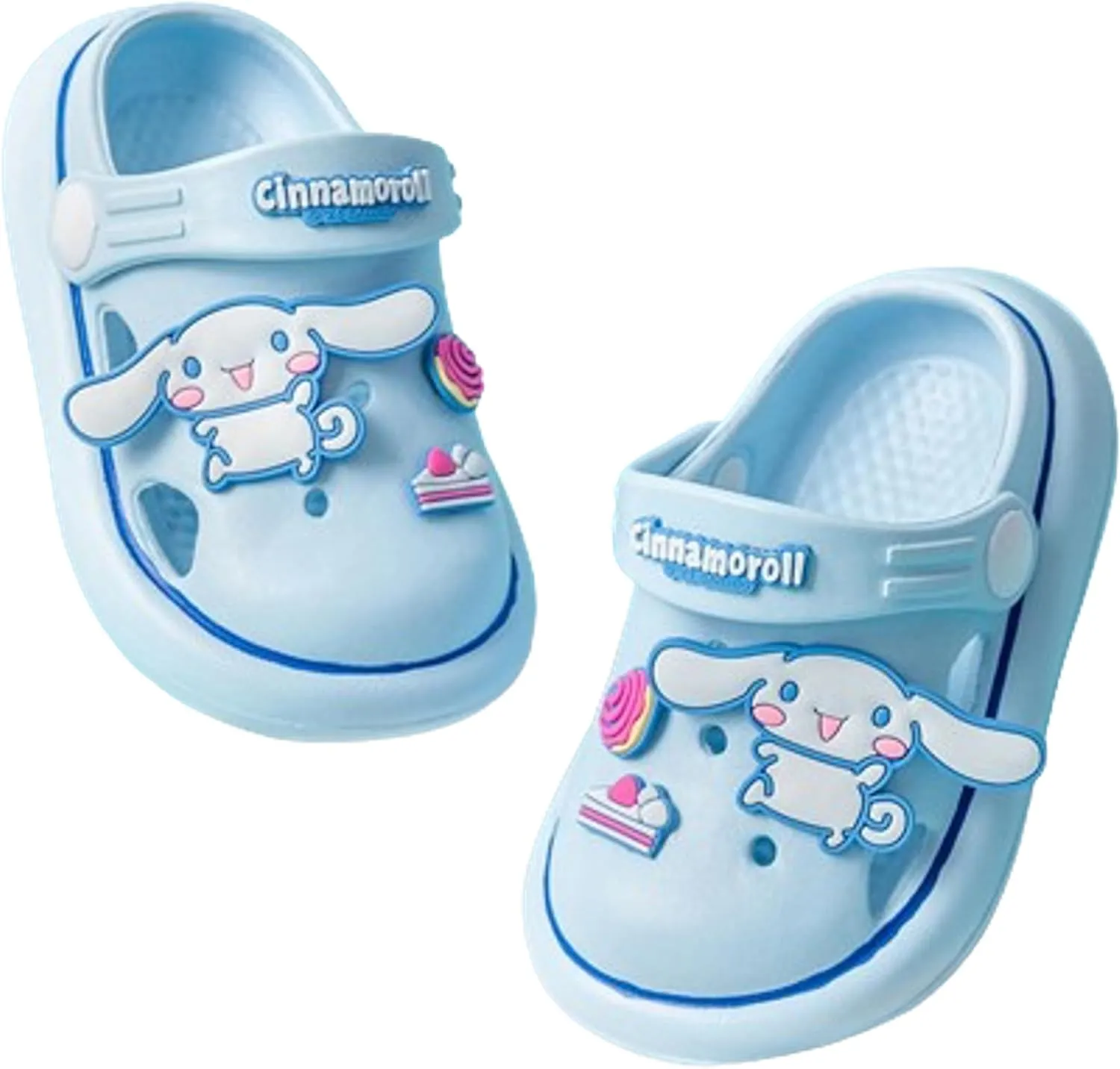 Cinnamoroll & Cake Clogs Slip on Water Shoes Casual Summer for Girls Boys Kids Children
