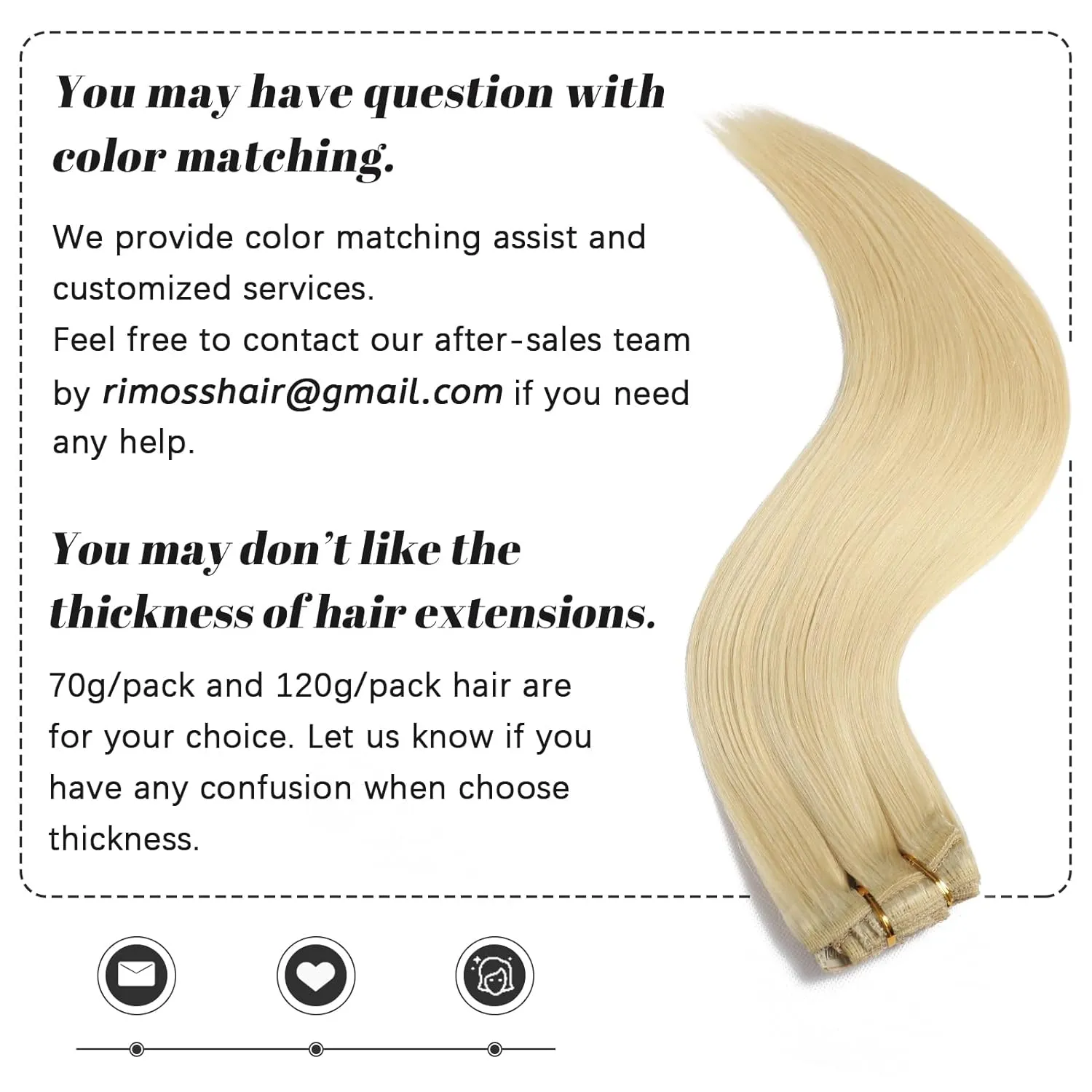 Clip in Hair Extensions Real Human Hair - 120g 20 Inch 7pcs, Bleach Blonde Color - Premium Soft Remy Human Hair Clip in Extensions Straight for Women (#613 20 Inch)