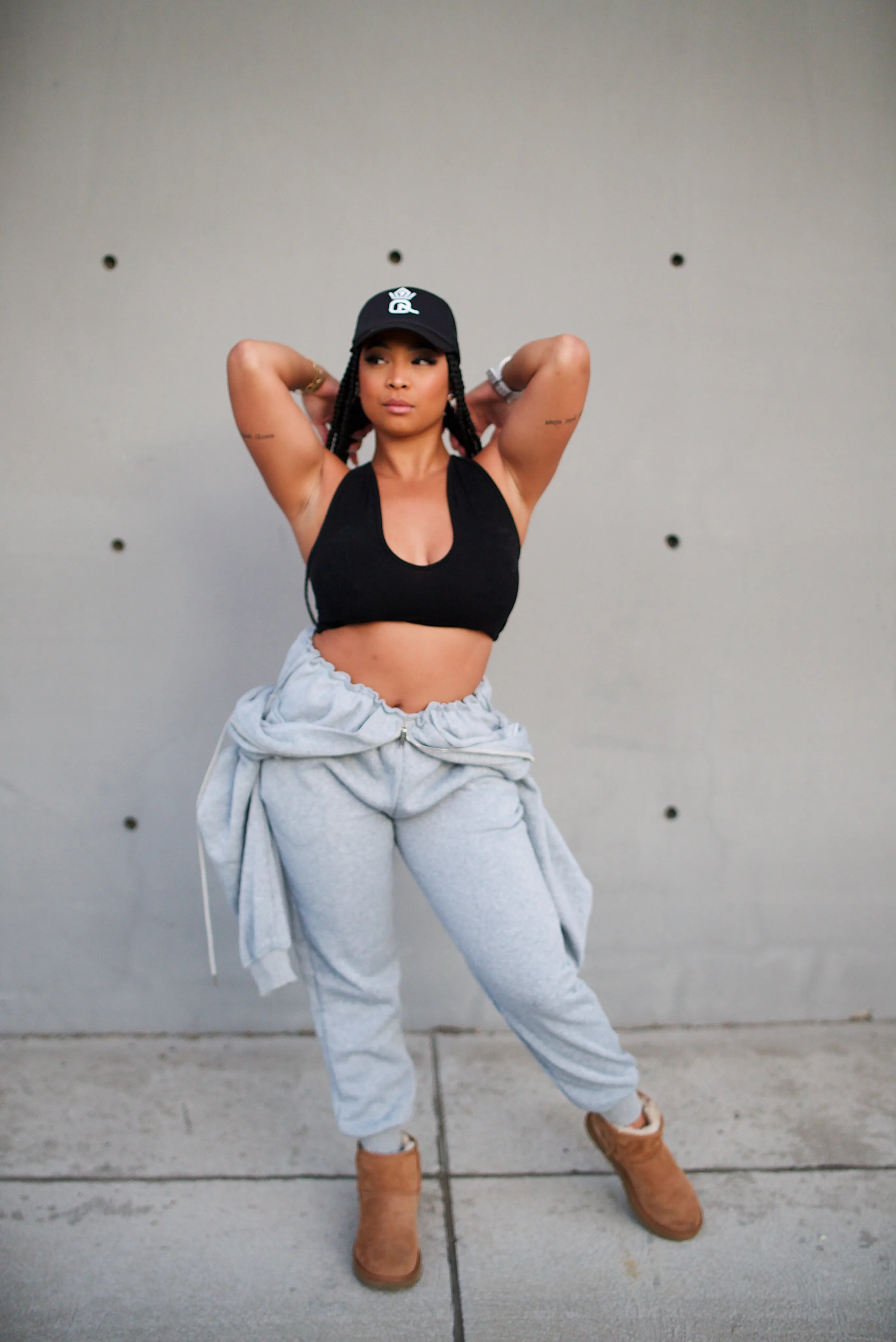 Cozy Logo Sweat Jumpsuit