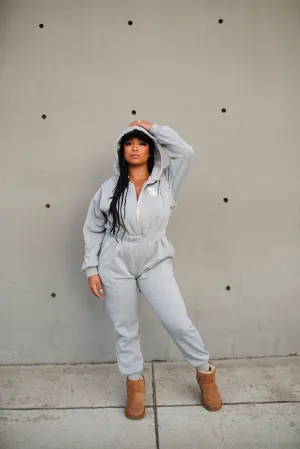 Cozy Logo Sweat Jumpsuit