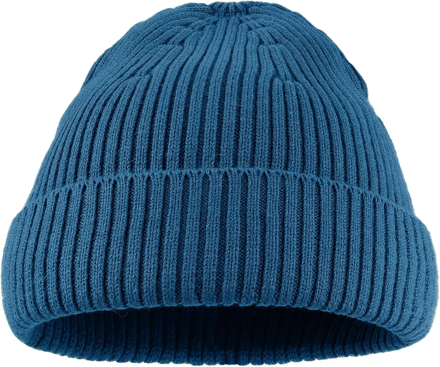 Croogo Knit Beanie Hat Fisherman Ski Caps Fall Winter Warm Knitted Ribbed Cuffed Skull Cap Slouchy Toboggan Cap for Men Women