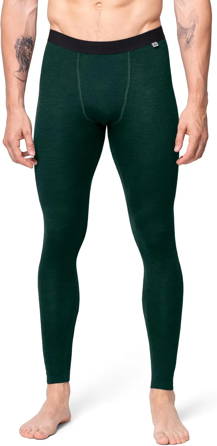 Danish Endurance Merino Wool Base Layer Pants for Men, Thermal Long Johns