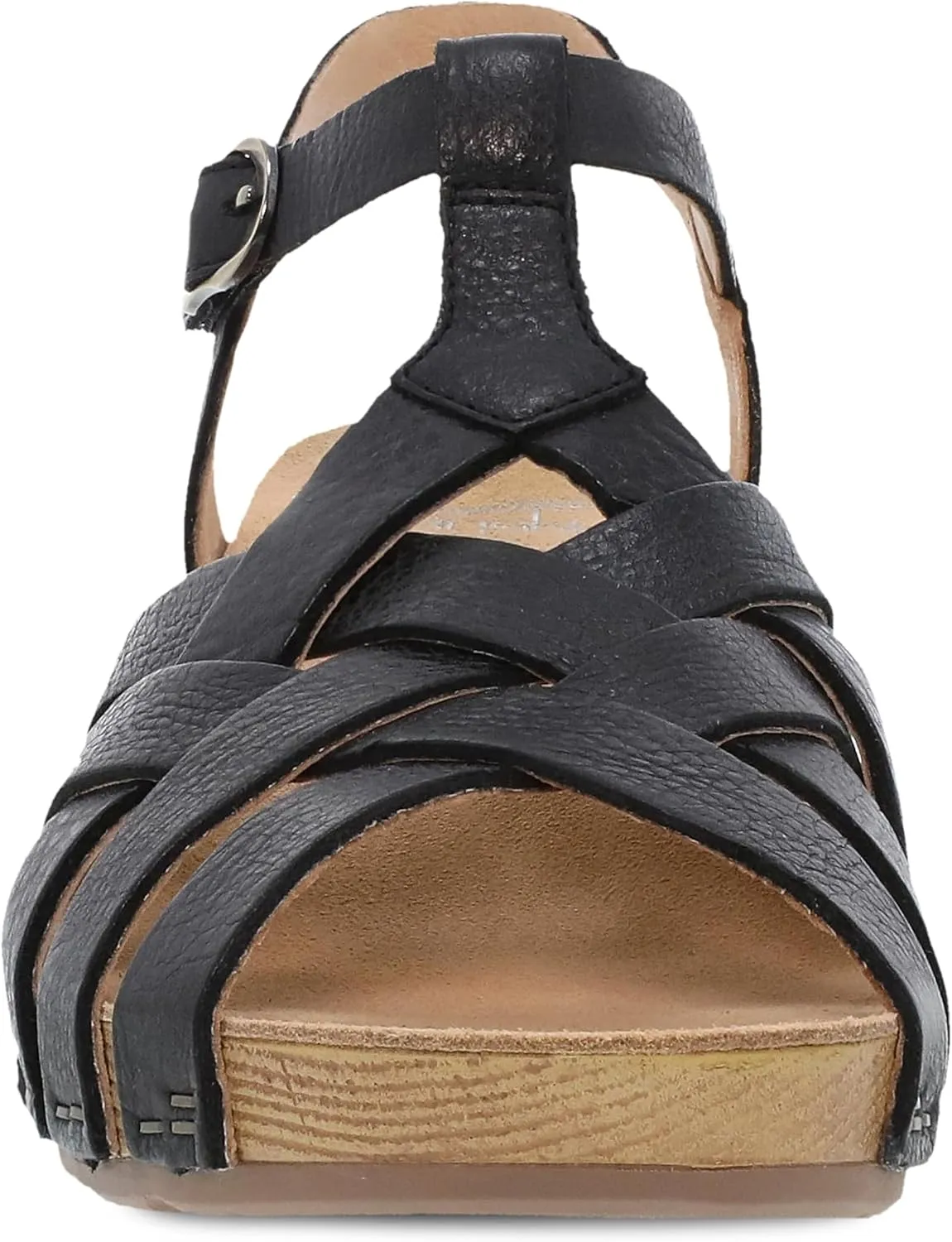 Dansko Tinley Fisherman Wedge Sandal for Women - Cushioned, Contoured Footbed for All-Day Comfort and Support - Adjustable Hook & Loop Straps with Buckle Detail