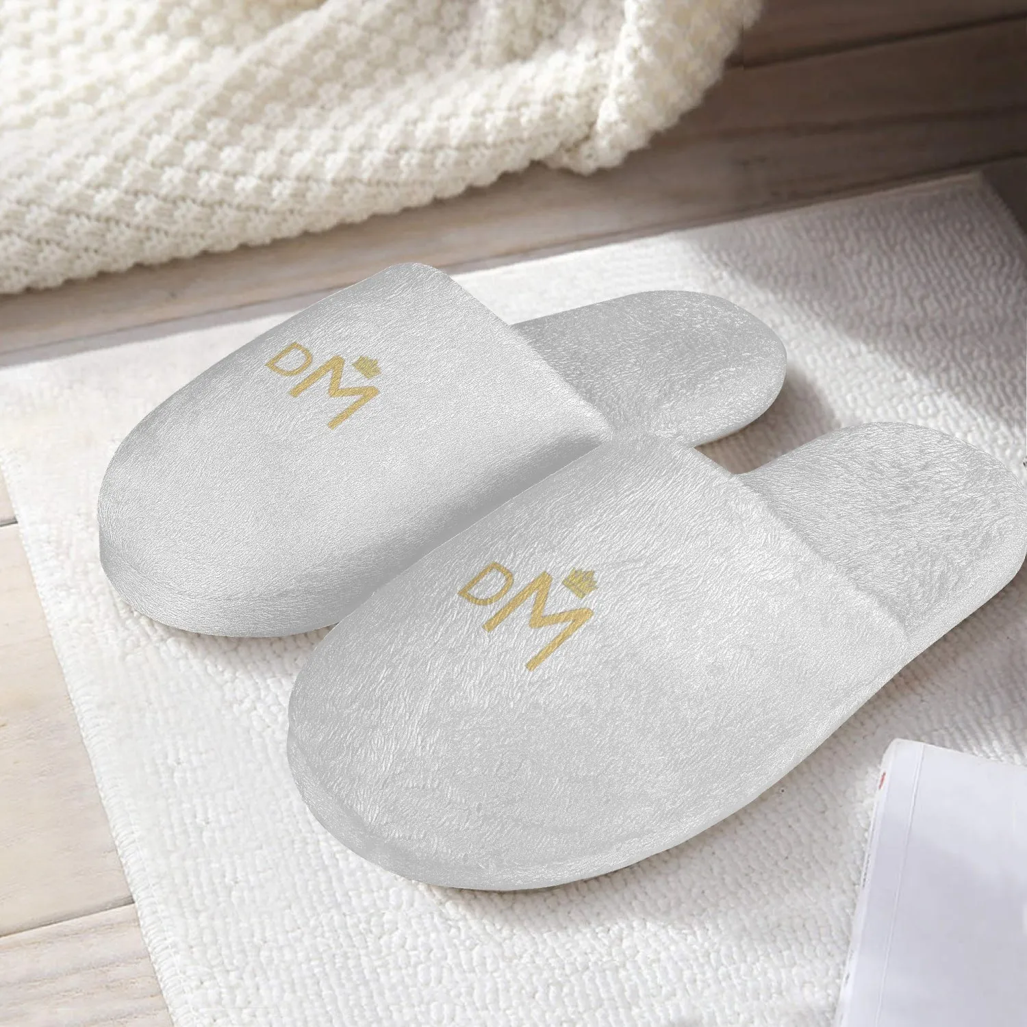 DM Classic Cotton Slippers White