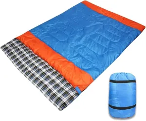 Double Sleeping Bag Adult Indoor Lunch Sleeping Bag Spring and Autumn Camping Cotton Sleeping Bag