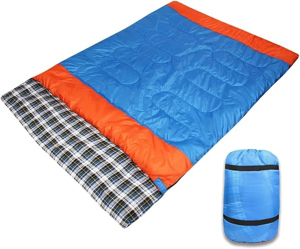 Double Sleeping Bag Adult Indoor Lunch Sleeping Bag Spring and Autumn Camping Cotton Sleeping Bag