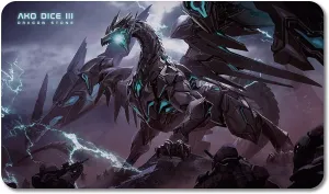 Dragon Playmat Nonslip 24"x14" Play mat/Mouse pad for Card Games - Original Design (Original)