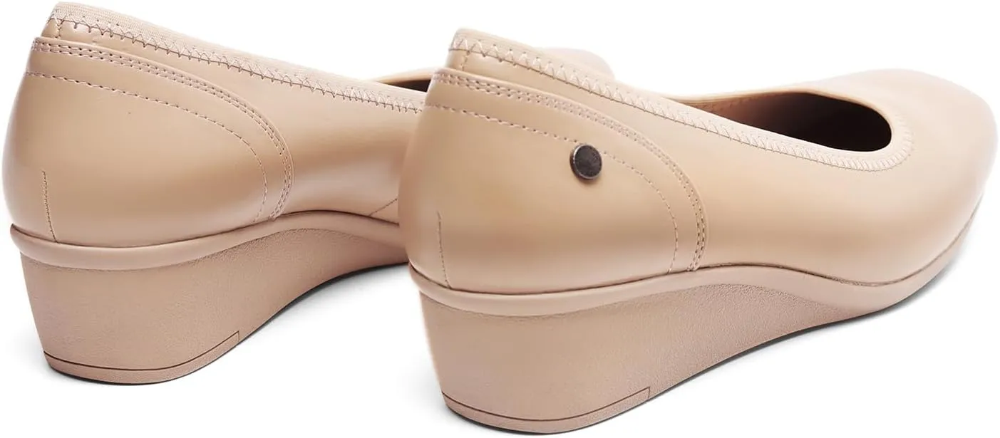 DREAM PAIRS Women's Wedge Shoes Closed Toe Low Heel Pumps Comfotable Dress Shoes
