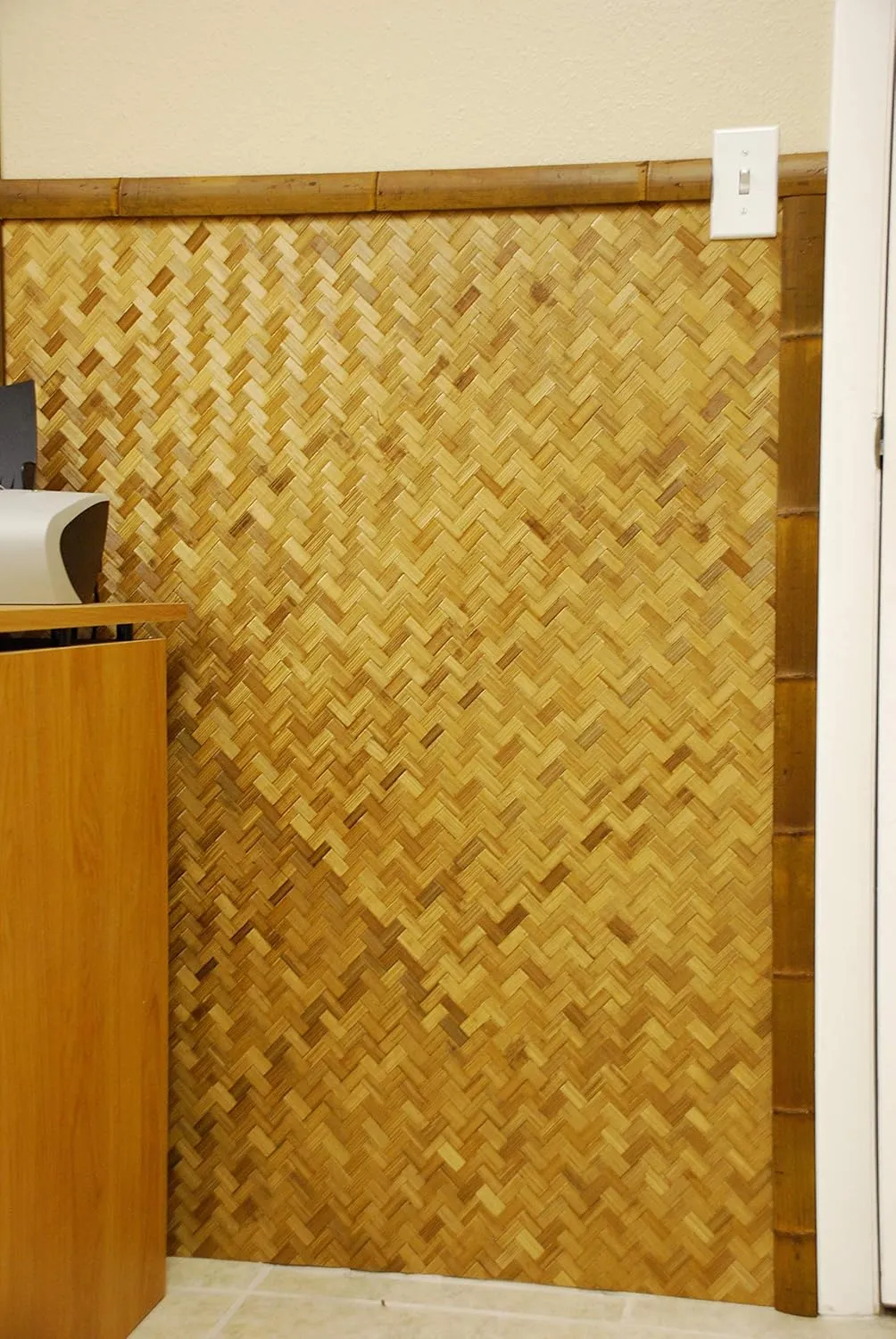 Eco-Friendly Bamboo Slats for Home & Commercial Use – Versatile Mocha Trim for Walls, Ceilings, Baseboards, Craft Projects, Tiki Bars & More – Natural Moso Bamboo, Easy Installation, 16-Pack