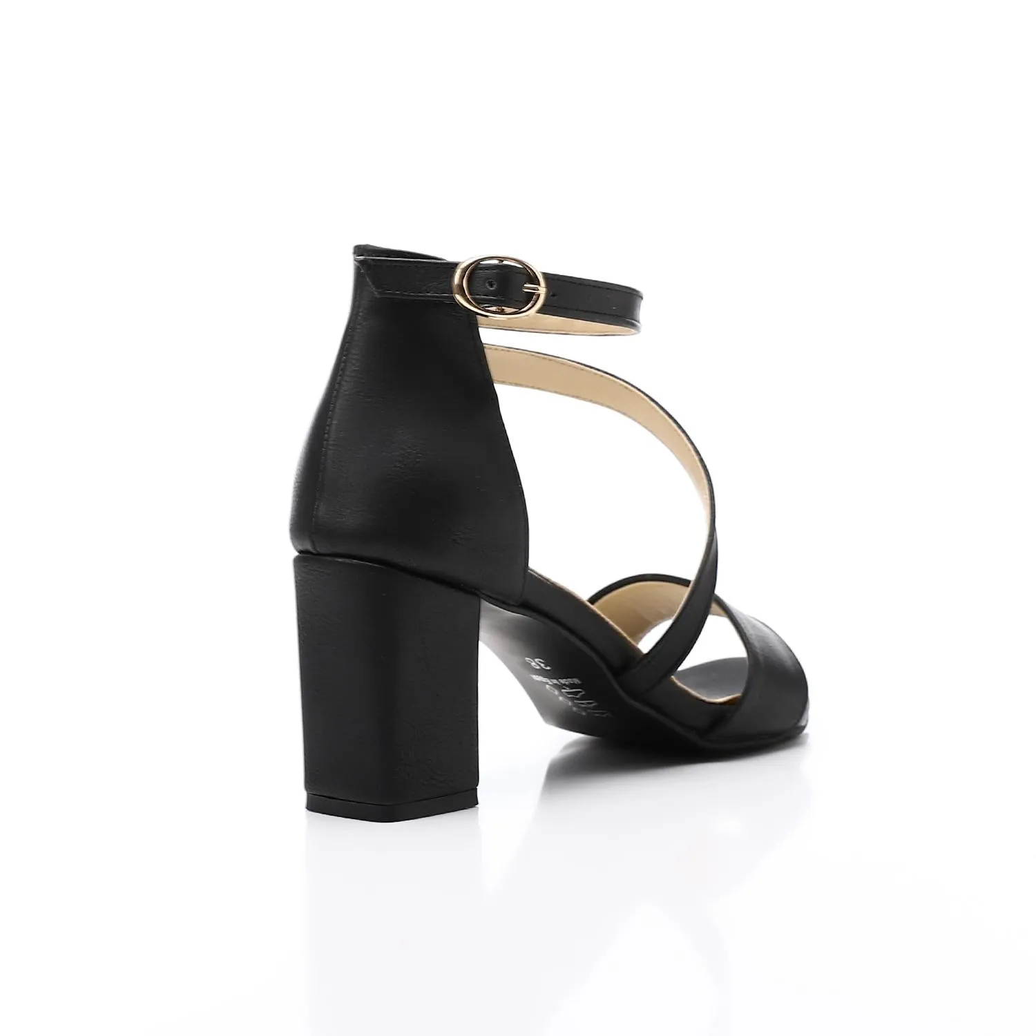 Elegant Leather Heeled Sandal