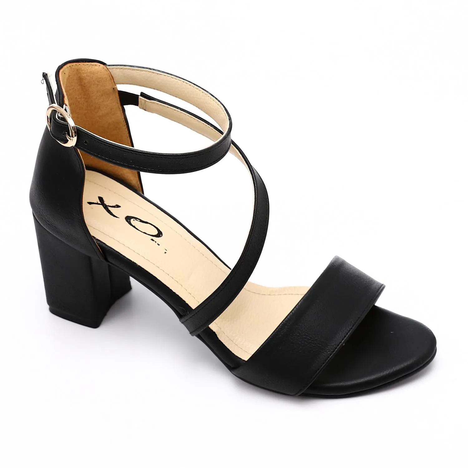 Elegant Leather Heeled Sandal