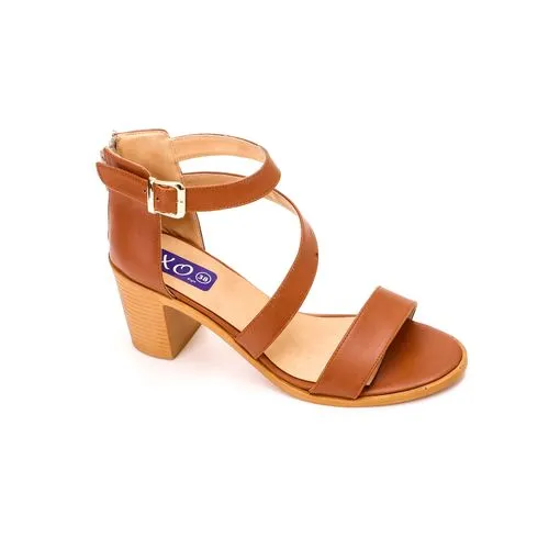 Elegant Leather Heeled Sandal