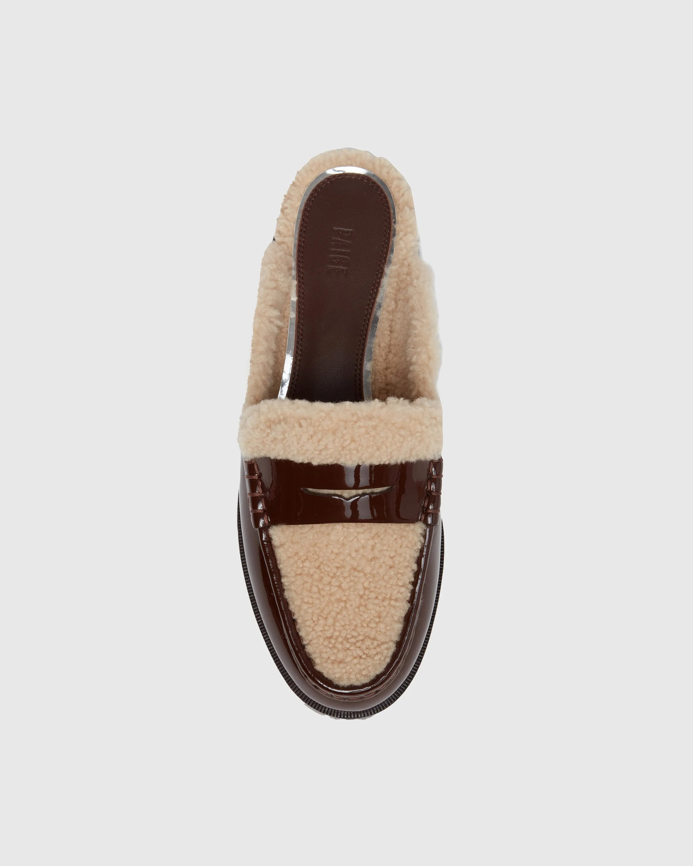 Emmett Flat - Chocolate Patent Leather