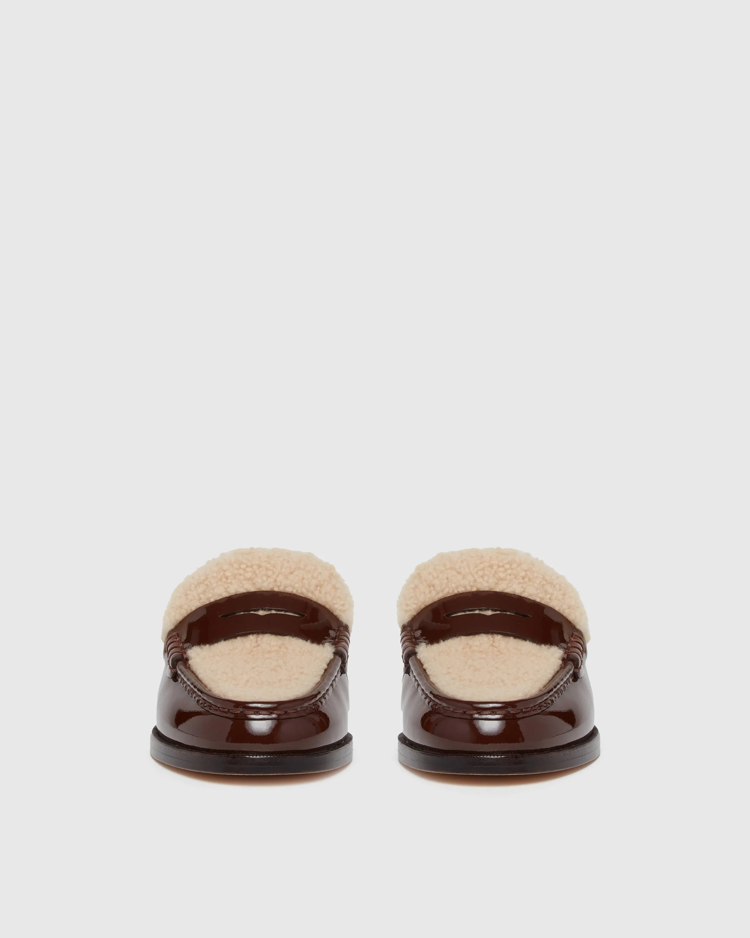 Emmett Flat - Chocolate Patent Leather