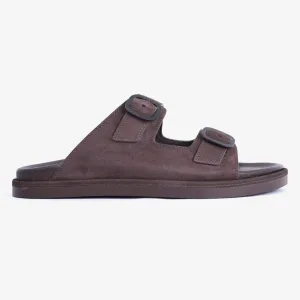 FARADA DOUBLE STRIPPED SUEDE LEATHER ARABIC SANDAL TMH
