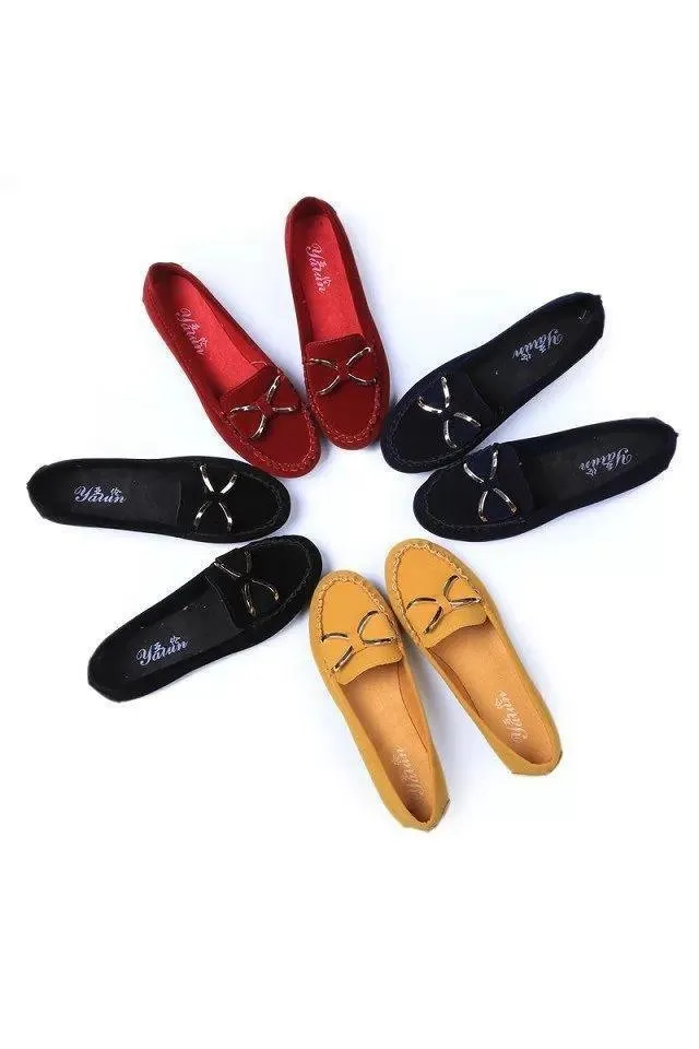 Fashion Bowknot Flat Loafers Cozy Shoes