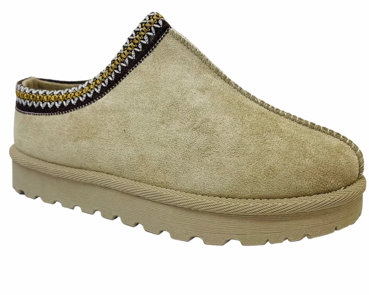 Faux Suede Aztec Flat Sole Shoes
