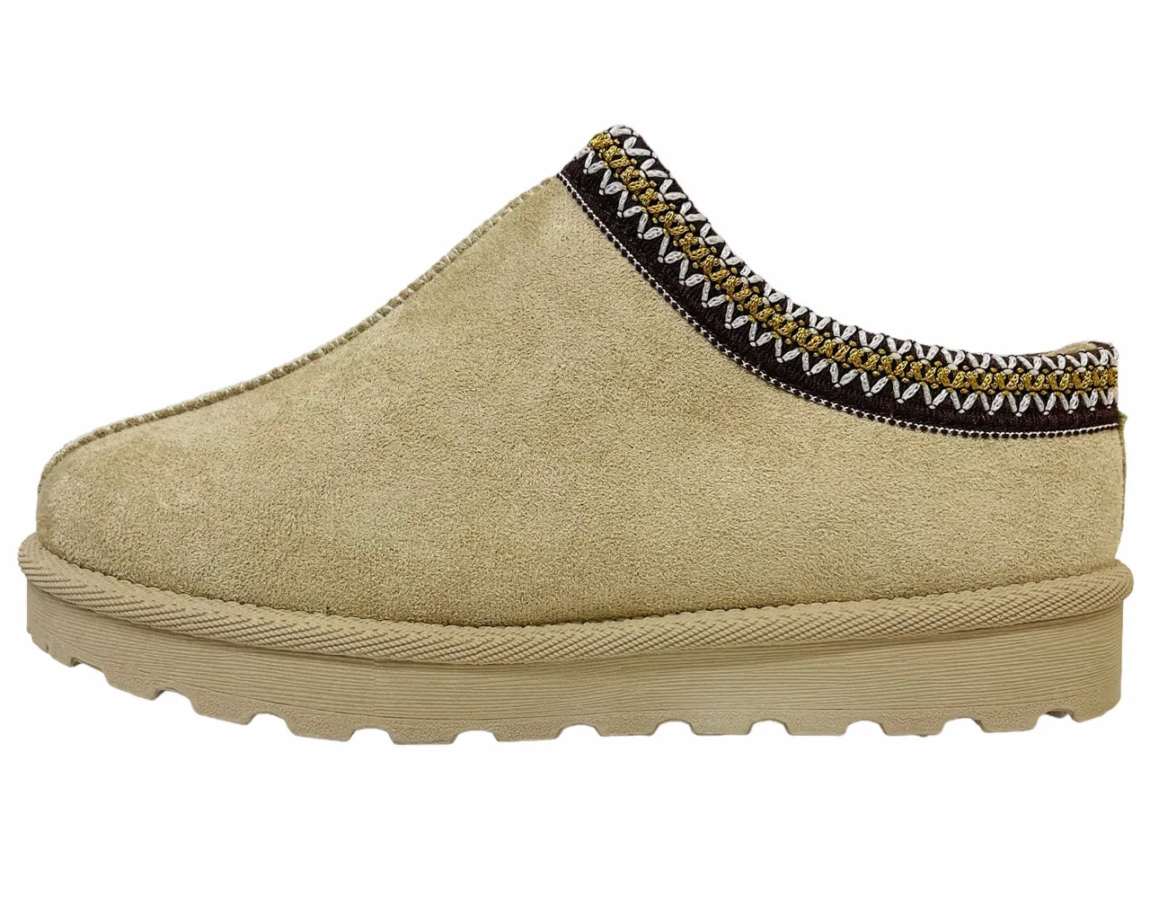 Faux Suede Aztec Flat Sole Shoes