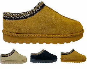 Faux Suede Aztec Flat Sole Shoes