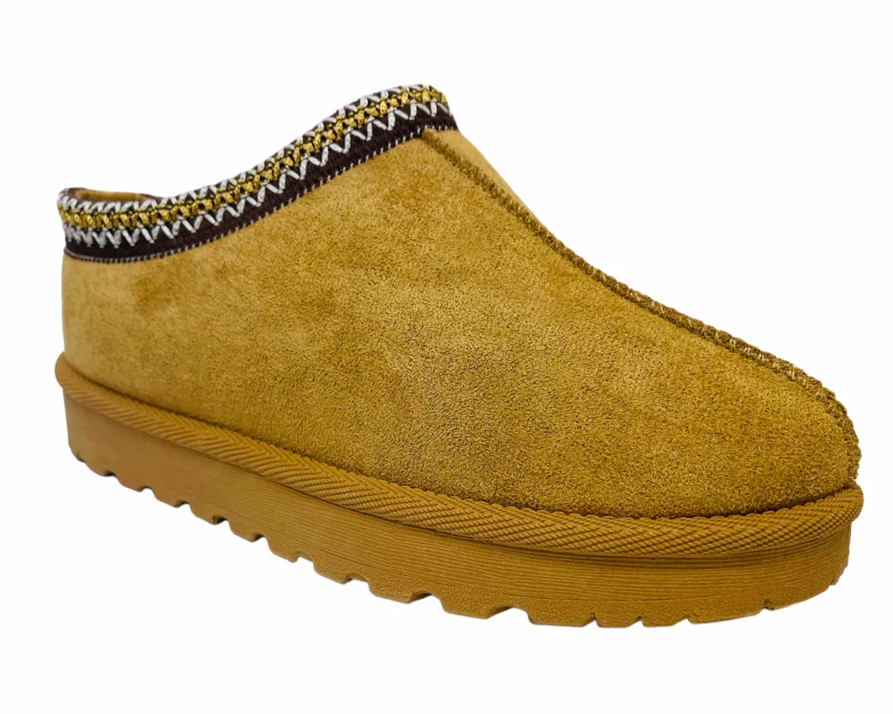 Faux Suede Aztec Flat Sole Shoes