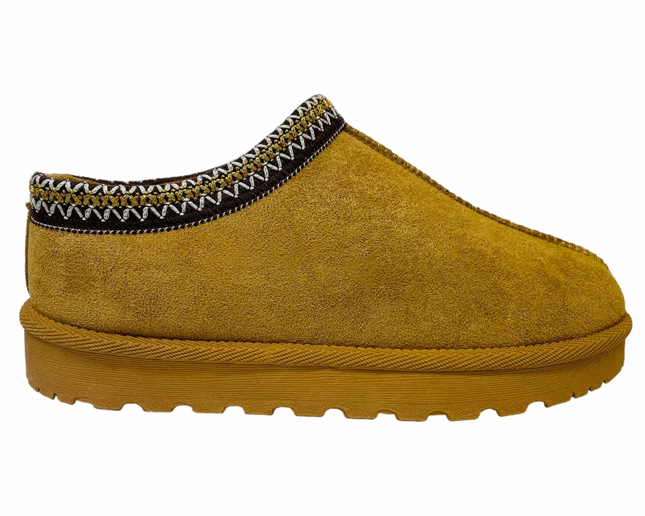 Faux Suede Aztec Flat Sole Shoes