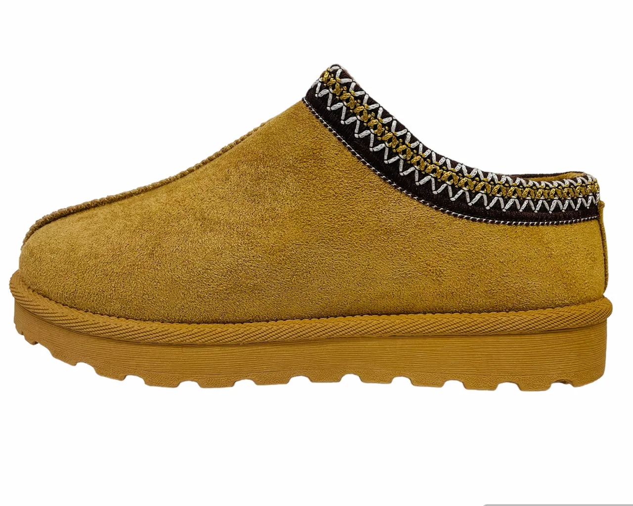 Faux Suede Aztec Flat Sole Shoes