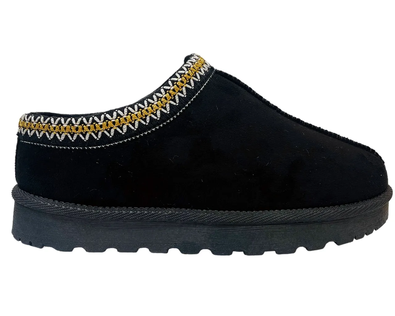 Faux Suede Aztec Flat Sole Shoes
