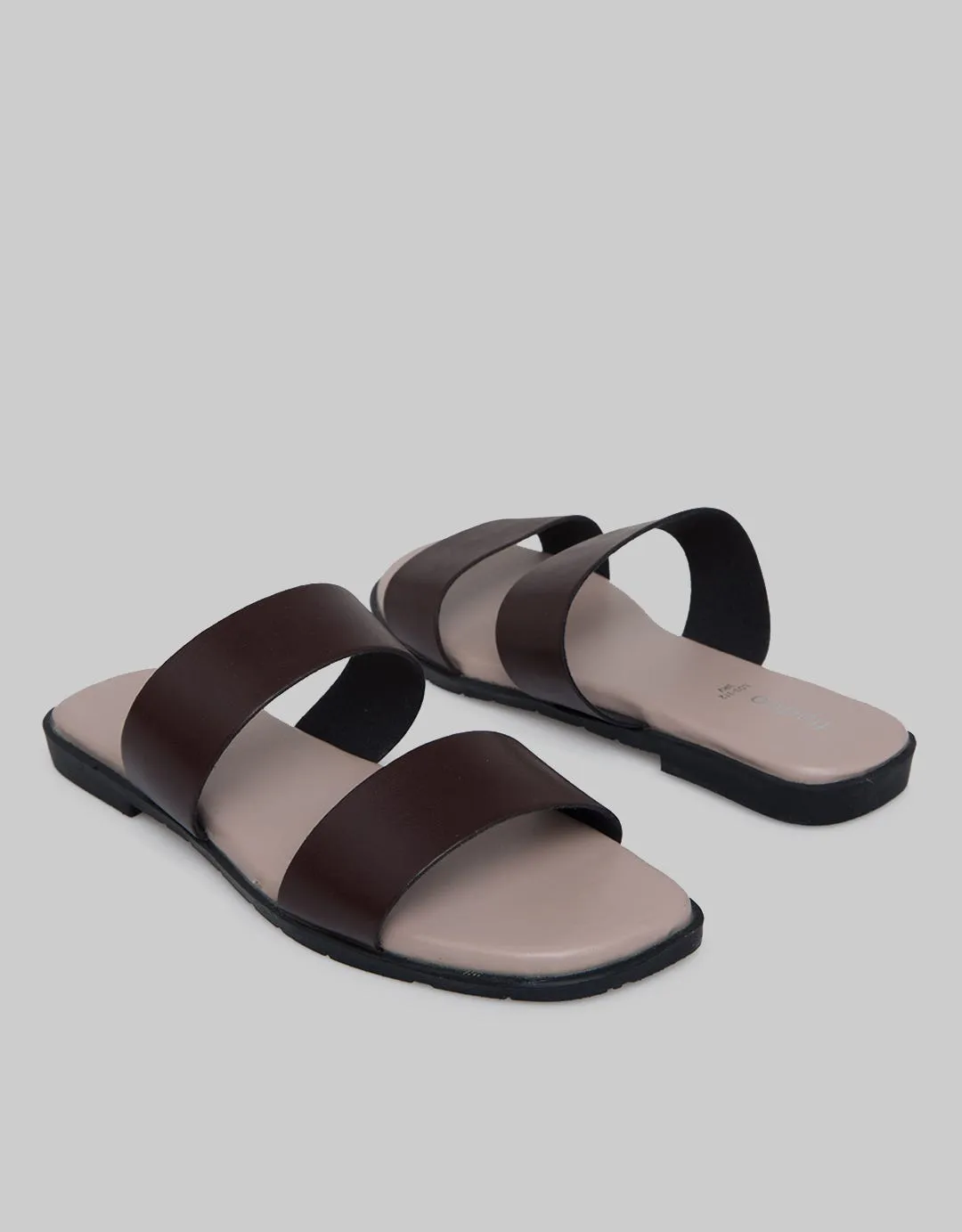 Fladeo Double Strap Teplek Slide Wanita
