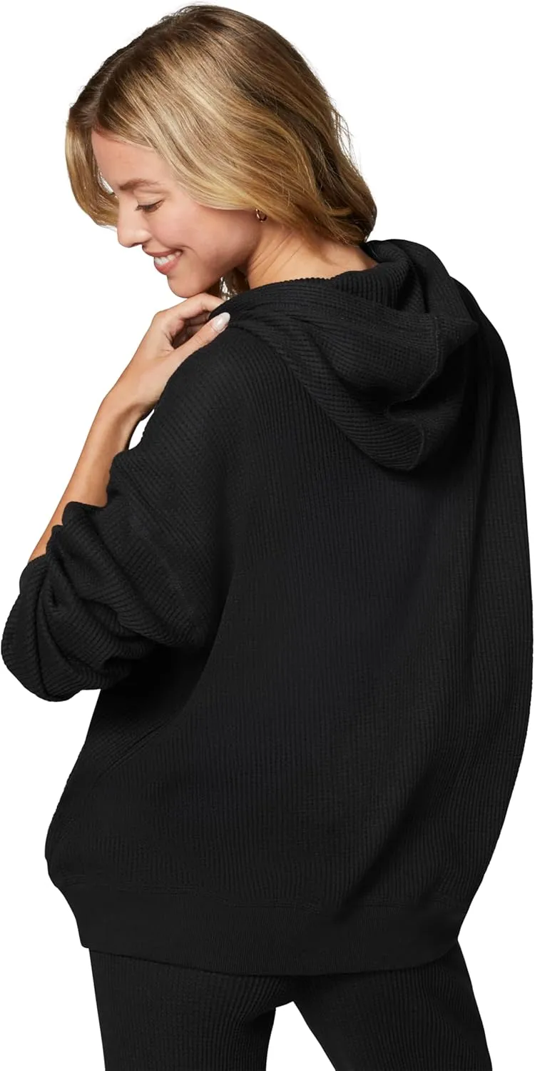 florence by mills Women's Chunky Thermal Oversized Zip Up Hoodie
