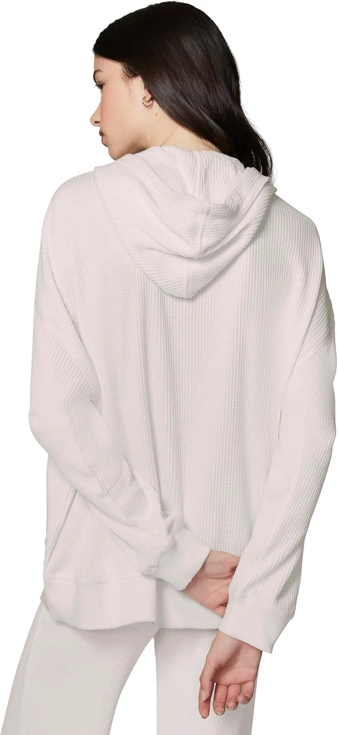 florence by mills Women's Chunky Thermal Oversized Zip Up Hoodie