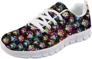 Forchrinse Shining Galaxy Blue Sky Lightweight Running Shoes Non Slip Soft Walking Shoes Casual Athletic Shoes