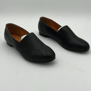 FOWT Black Almond Toe Pumps Solid Color Loafer Flats Slip On Cozy Party Shoes