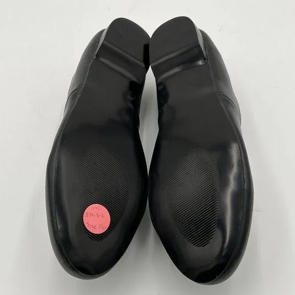 FOWT Black Almond Toe Pumps Solid Color Loafer Flats Slip On Cozy Party Shoes