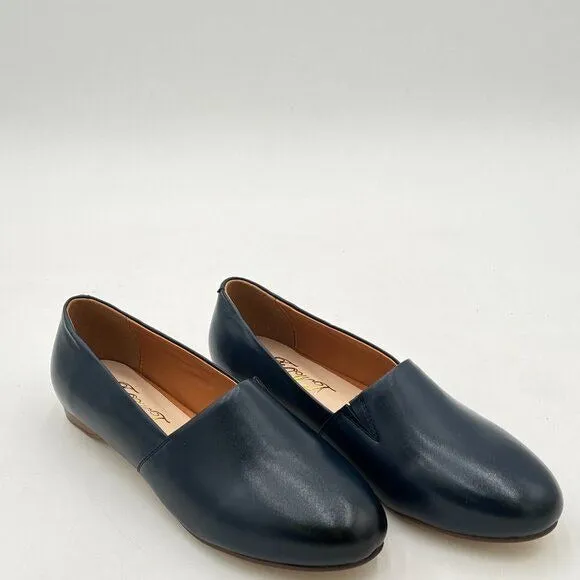FOWT Navy Closed Toe Pumps Loafer Flats Slip On Cozy Party Dress Office Shoes