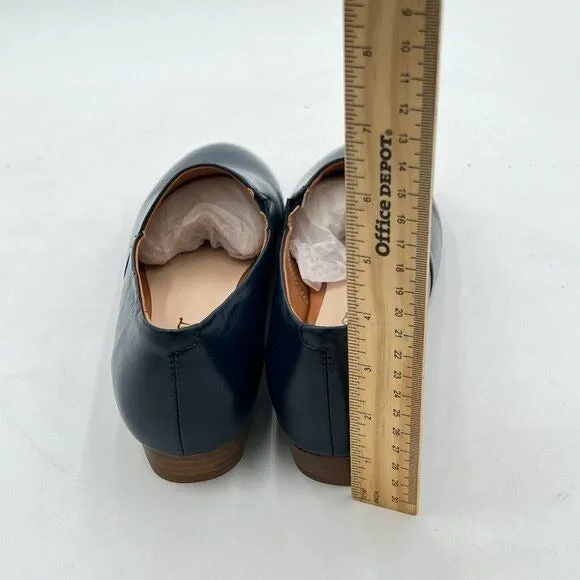 FOWT Navy Closed Toe Pumps Loafer Flats Slip On Cozy Party Dress Office Shoes