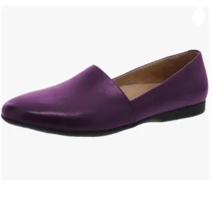 FOWT Purple Closed Almond Toe Pumps Loafer Flats Slip On Party Dress Office Shoe