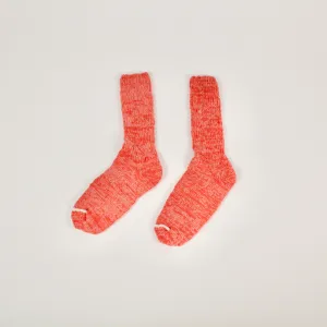 Garabou Organic Cotton Slipper Socks in Red