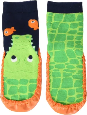 Girl's Anti-Slip Cotton Socks Squared Slippers