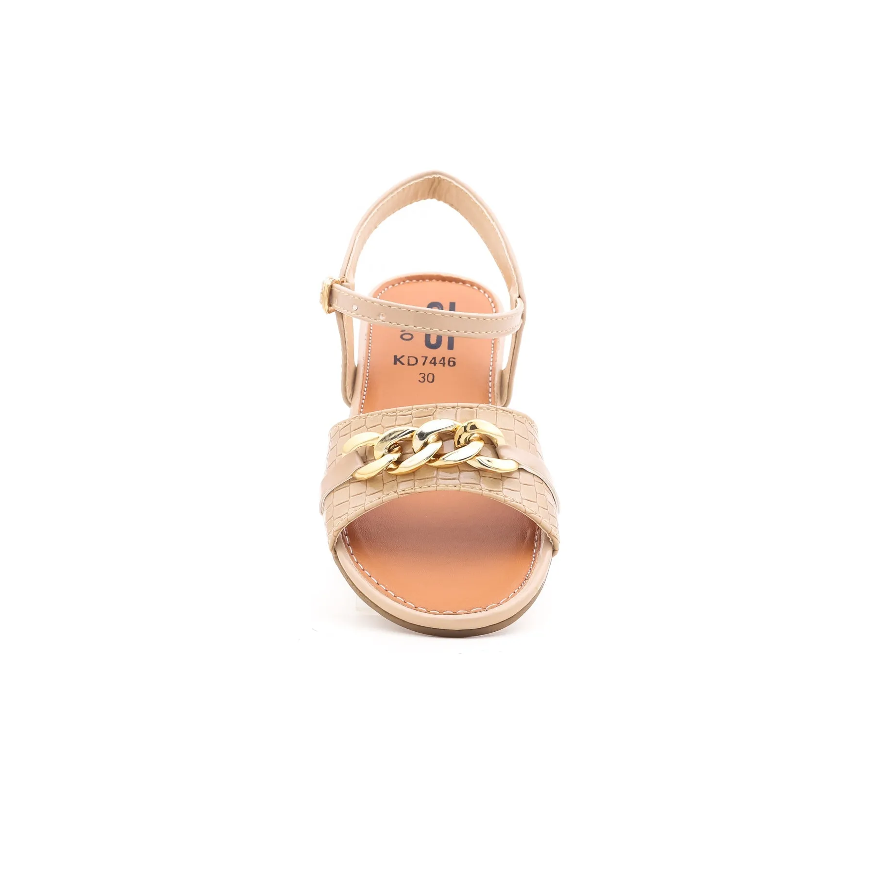Girls Beige Formal Sandal KD7446